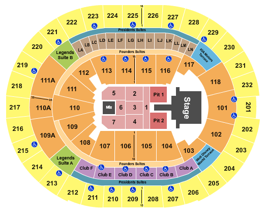 Kia Center Luke Bryan Seating Chart